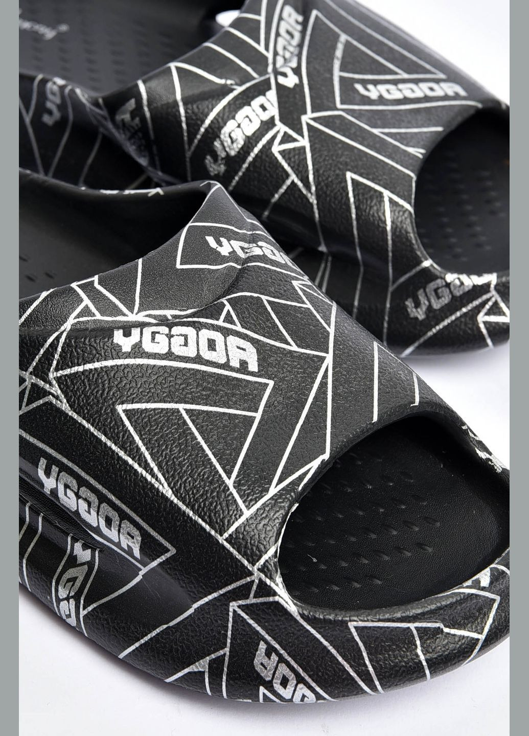 Черные кэжуал шлепанцы мужские пена черного цвета Let's Shop