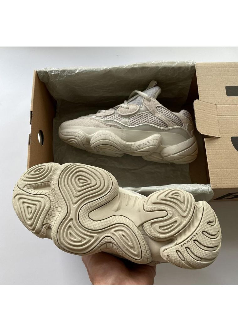 Бежеві Осінні кросівки чоловічі adidas yeezy boost 500 blush адідас ізі буст No Brand