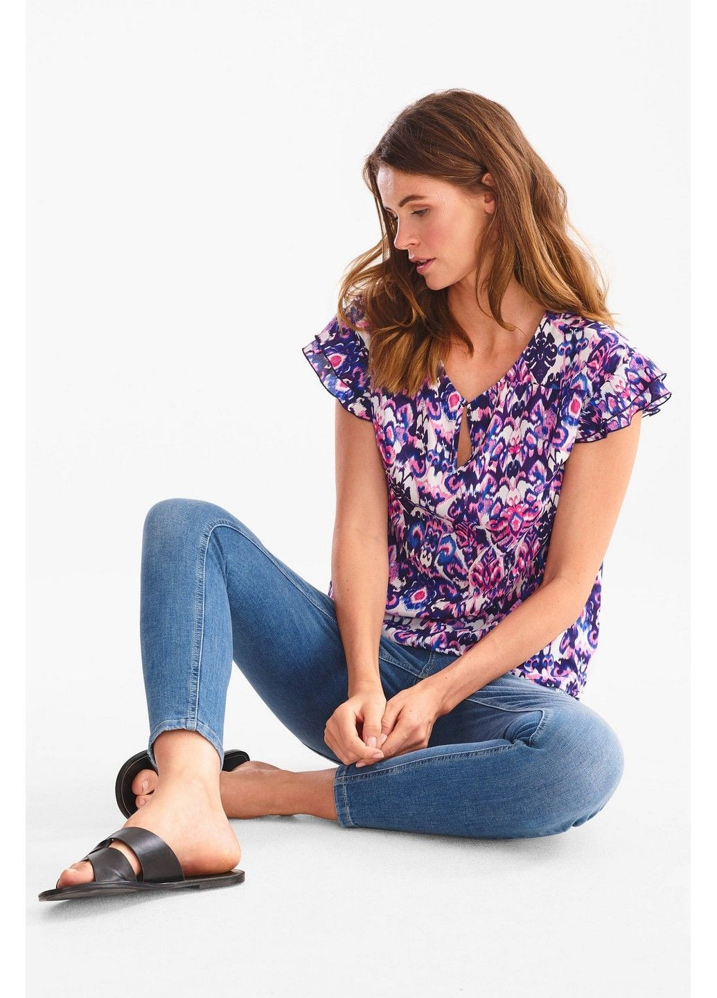 Фиолетовая блуза C&A