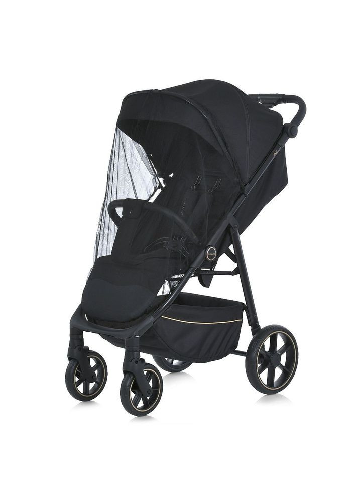Коляска детская FIJI Black Matt прогулочная с чехлом и москитной сеткой (ME 1113-2) El Camino (334003790)