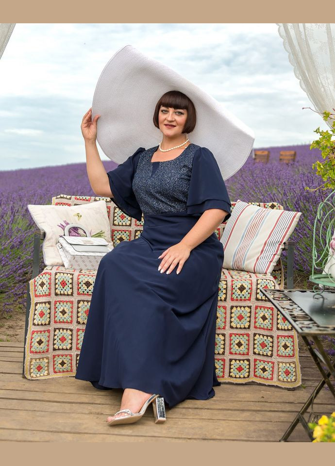 Темно-синя плаття 14430-1 Alenka Plus