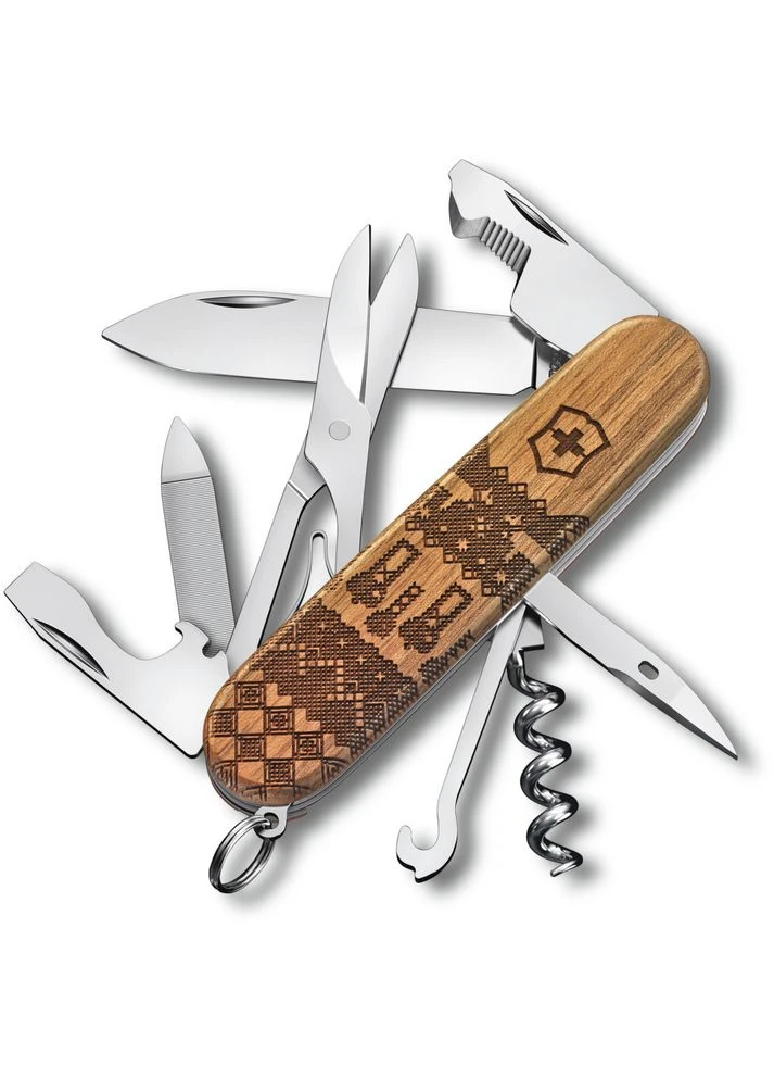 Нож Companion Wood Swiss Spirit LE 2023 91мм,13функ,орех (Lim.Ed. 12000),туристический,коллекционный,нержавеющая сталь Victorinox (395903236)