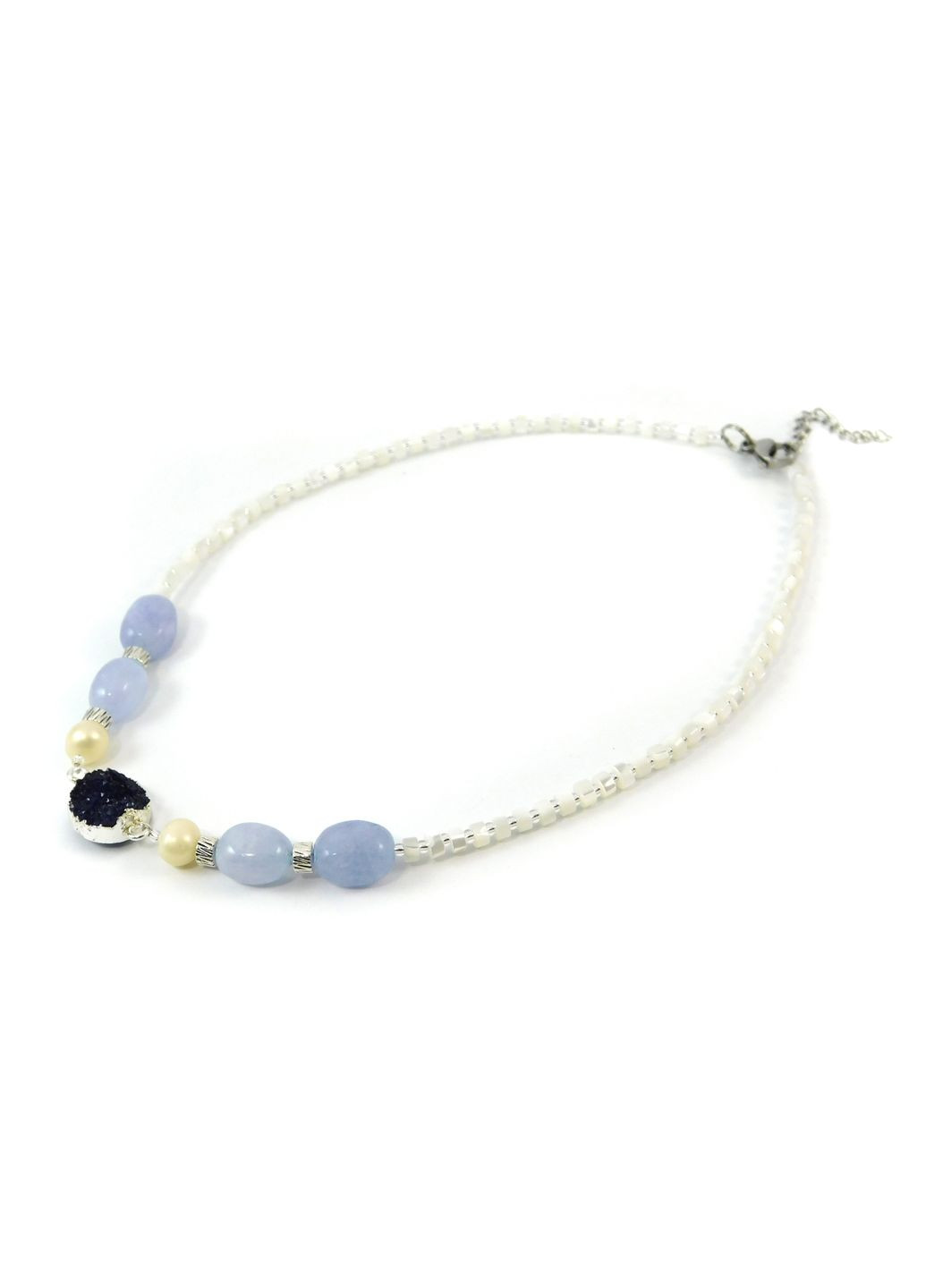 Ожерелье "Карибы" Жемчуг, Перламутр, Аквамарин Fursa fashion (322314812)