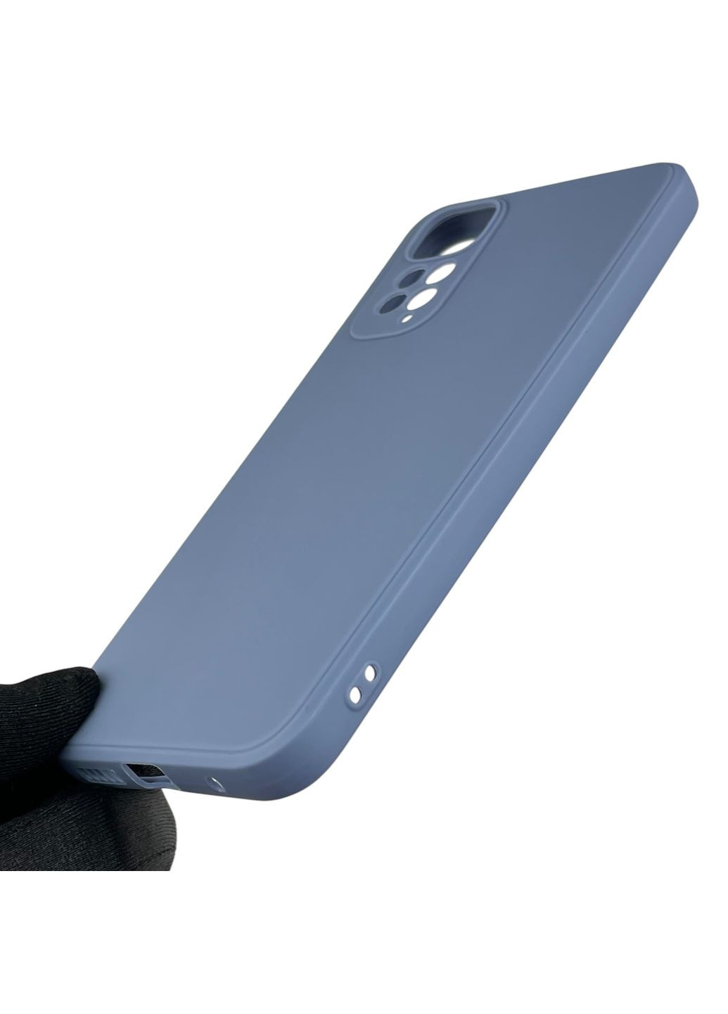 Чехол для Redmi Note 11 с квадратными гранями с защитой камеры на сяоми редми нот 11 голубой Xiaomi (366023467)