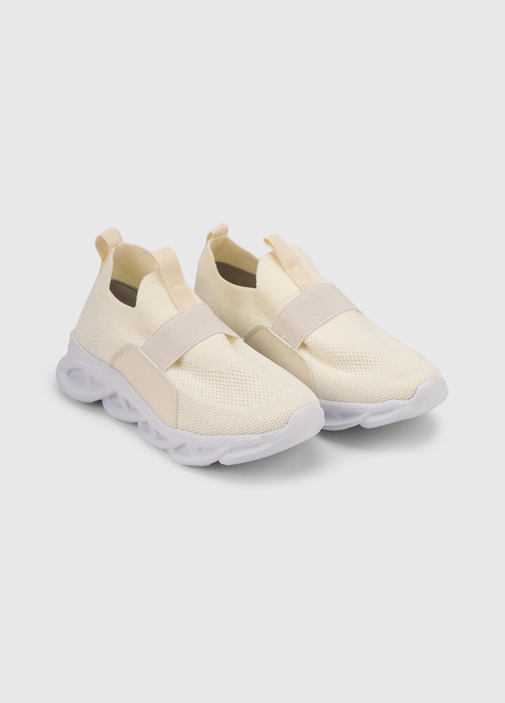 Молочные всесезонные слипоны для девочки 2510-6d молочный (2000990405432s) shop (2000990405432) No Brand