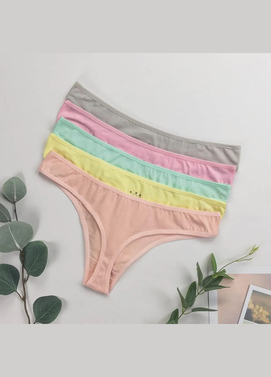 Комплект женских трусиков-стрингов 5 шт Nicoletta (340462276)