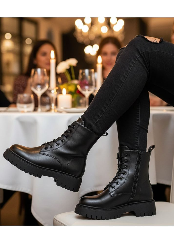 Черевики жіночі зимові чорні (B8733) 41 Trendy (367020018)