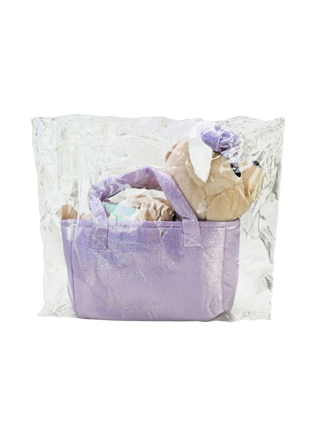 Интерактивная мягкая собачка в платье на поводке, ходит и поет, в сумке, в ассортименте - No Brand C2912 (371928710)