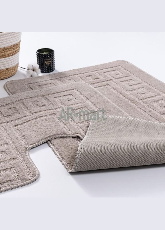 Набор ковриков в ванную комнату Ethnic Sandy Grey 60х100 и 60х50 см песочно-серый Confetti (338842572)