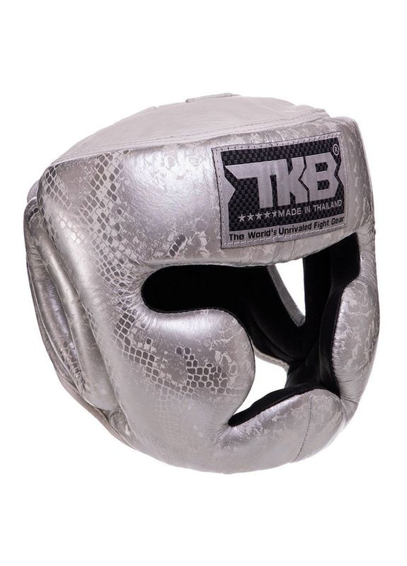 Шолом боксерський з повним захистом Super Snake TKHGSS-02 Біло-срібний, (37551051) Top King Boxing (324431949)