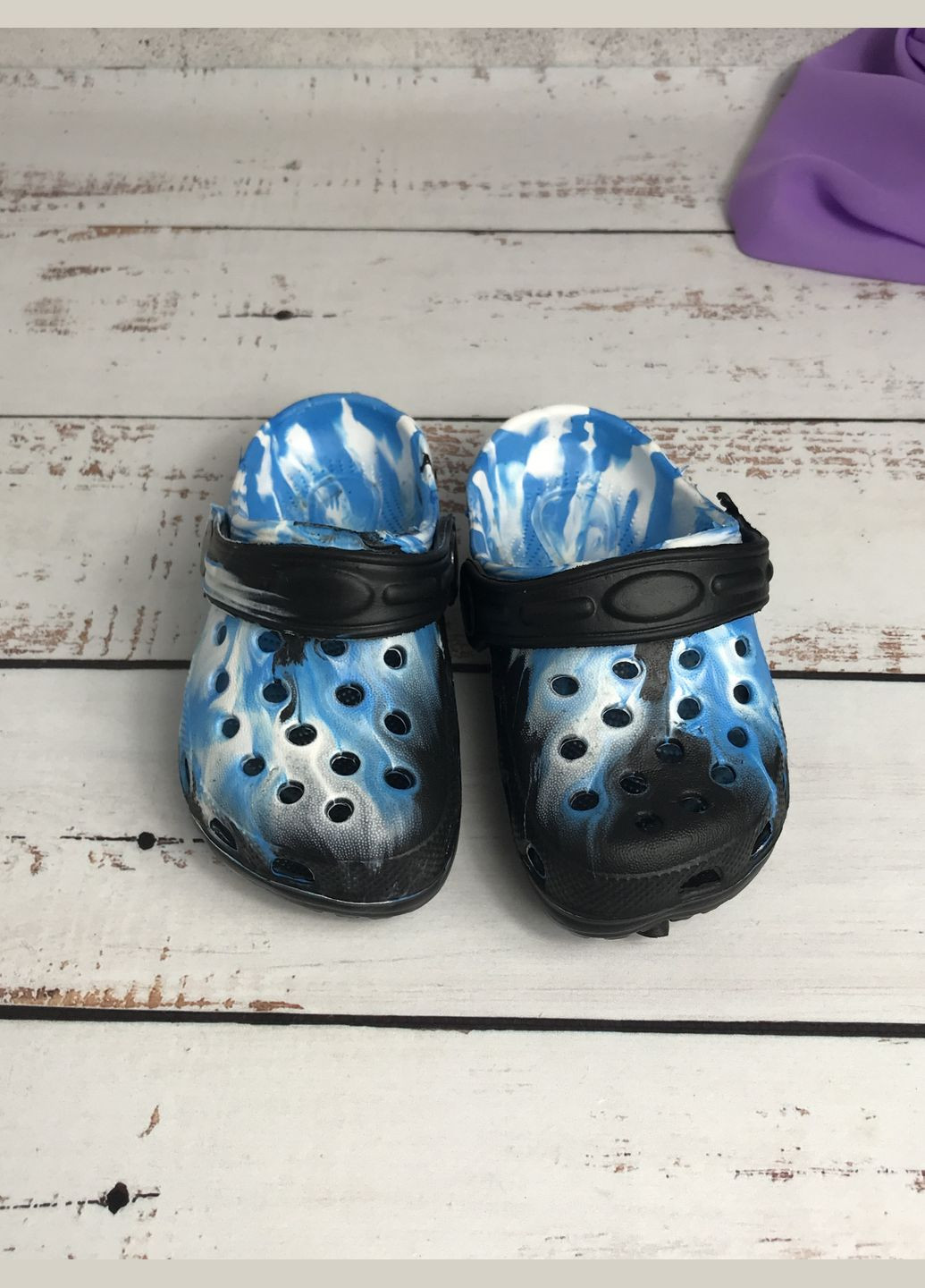 Крокси сабо дитячі для хлопчика Синій (612) Sanlin (334732240)