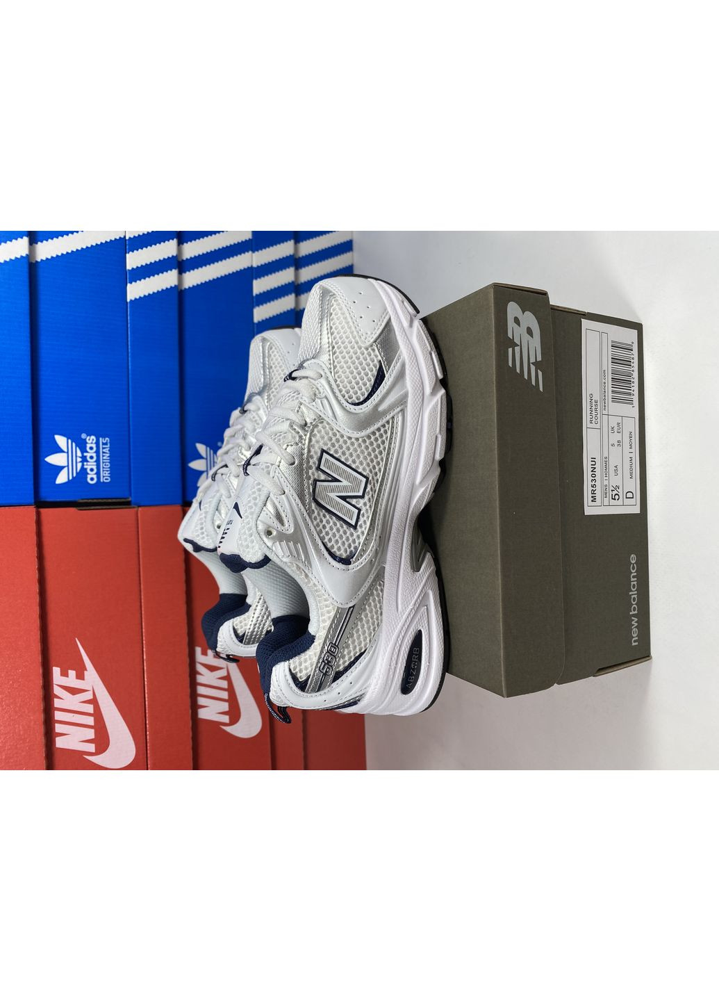 Цветные демисезонные кроссовки мужские new balance 530 silver нью беланс 530 No Brand