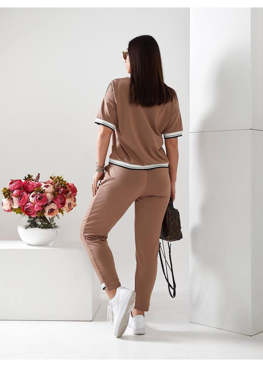 Стильный спортивный костюм с принтом No Brand (349728986)