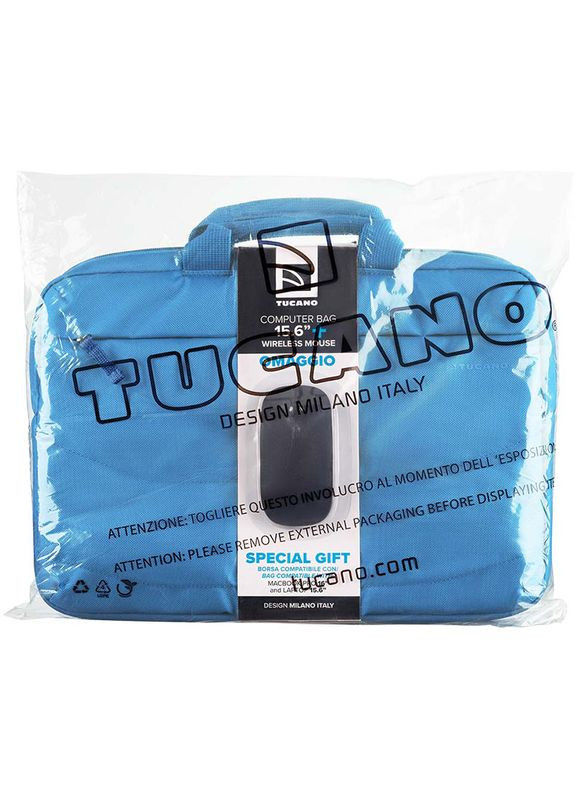 Сумка для ноутбука Idea 15.6" Blue + бездротова USB-миша (BU-BIDEA-WM-Z) Tucano (322906890)