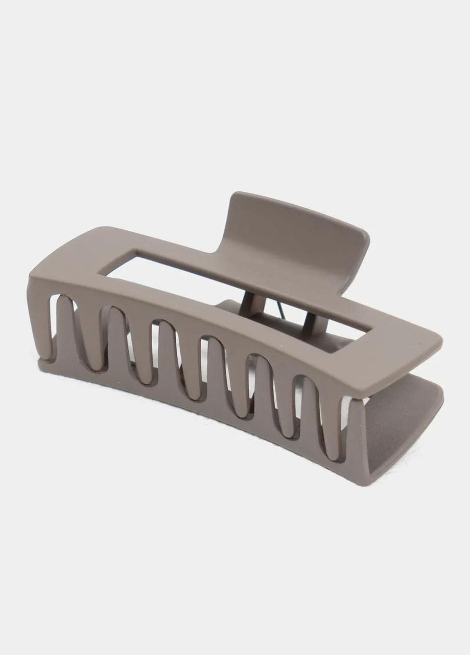 Заколка-краб для волос soft-touch матовая большая Серая Kimiko (322528708)