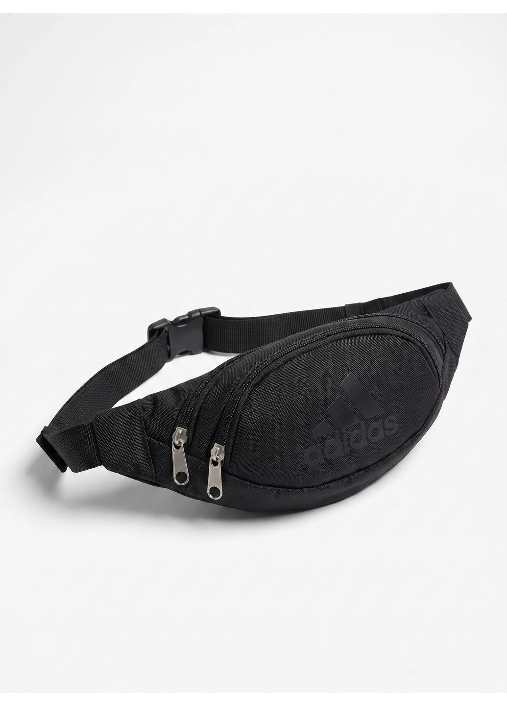Тканинна бананка Adidas чорна чоловіча жіноча сумка поясна через плече нагрудна спортивна міська 1000d модель No Brand (401462050)
