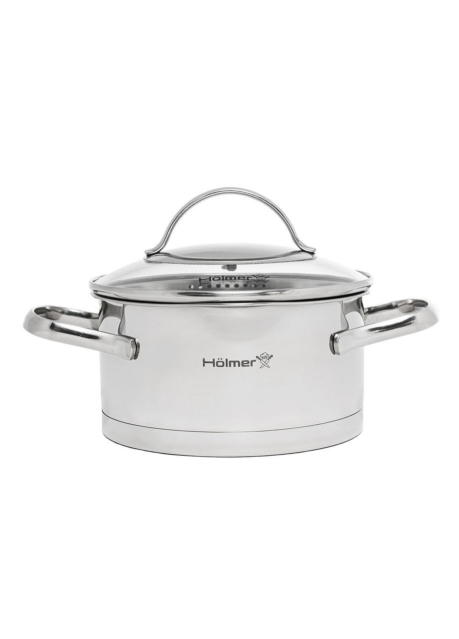 Каструля з кришкою 1,9 л Aurora CR-17519-SSD Aurora Holmer (335078358)