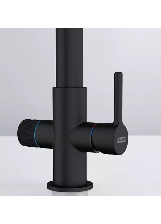 Смеситель для кухни Lina L Clear Water 2.0, длина излива - 254 мм, поворотный, 1 рычаг, черный матовый FRANKE (361311171)