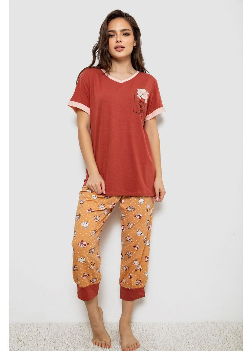 Теракотова всесезон піжама жіноча,, 243r1602-017 Isik