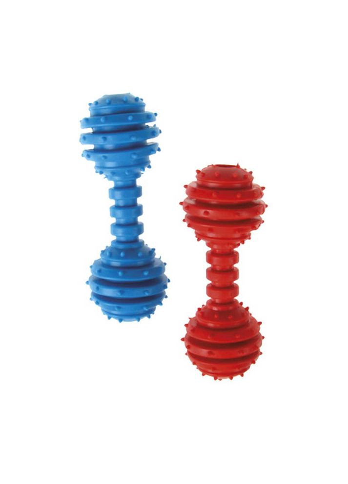 Игрушка для собак Dental Gum гантелька резиновая с шипами, пищалка (разные цвета), 12.5 см 484,42 TATRAPET (292305129)