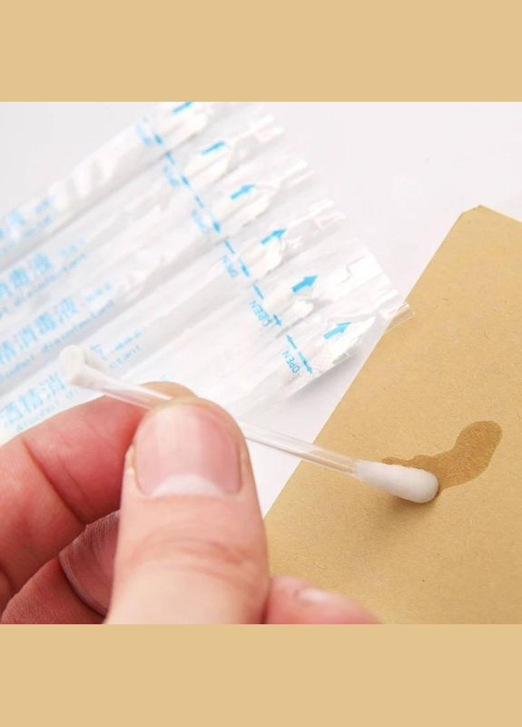 Одноразові антисептичні палички з йодом та спиртом для дезінфекції ран Набір 50+50 шт No Brand (306554606)