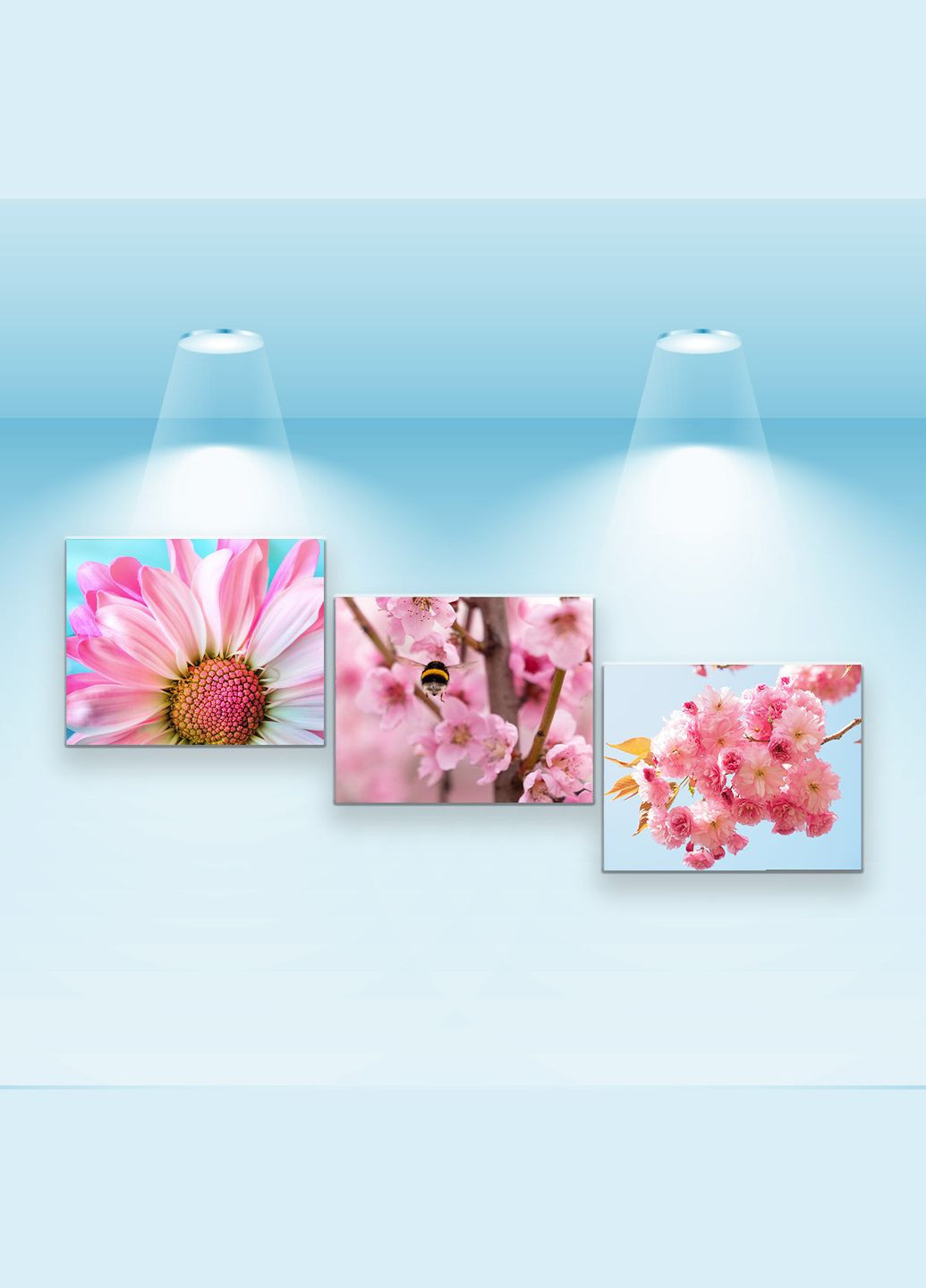 Набір постерів Тендітні квіти (PS-179) 3 шт в наборі Riviera Blanca (303135423)