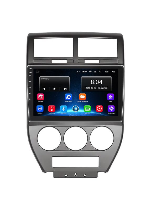 Штатная магнитола для Jeep Compass I 2006-2010 экран 10" 2/32Gb Wi-Fi GPS Base Джип 3шт Lesko (336205925)