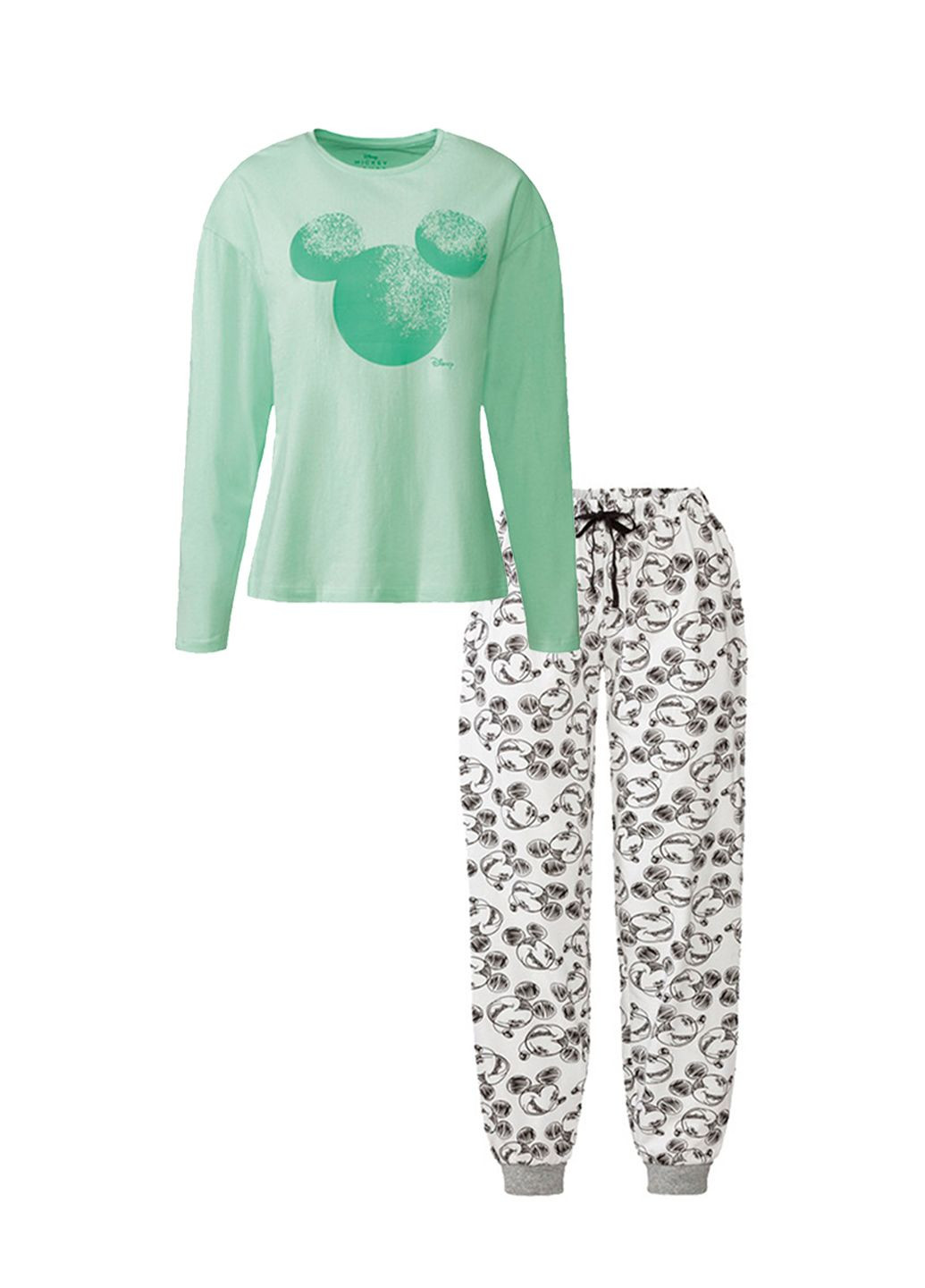 Комбинированная всесезон пижама женская костюм для дома mickey mouse кофта + брюки Disney