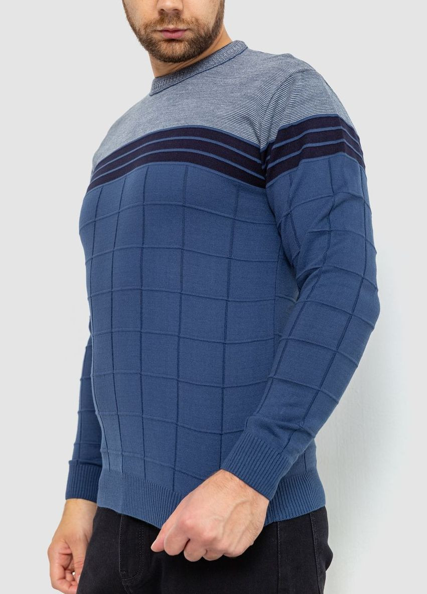 Синий демисезонный свитер мужской, цвет черно-бордовый, Ager