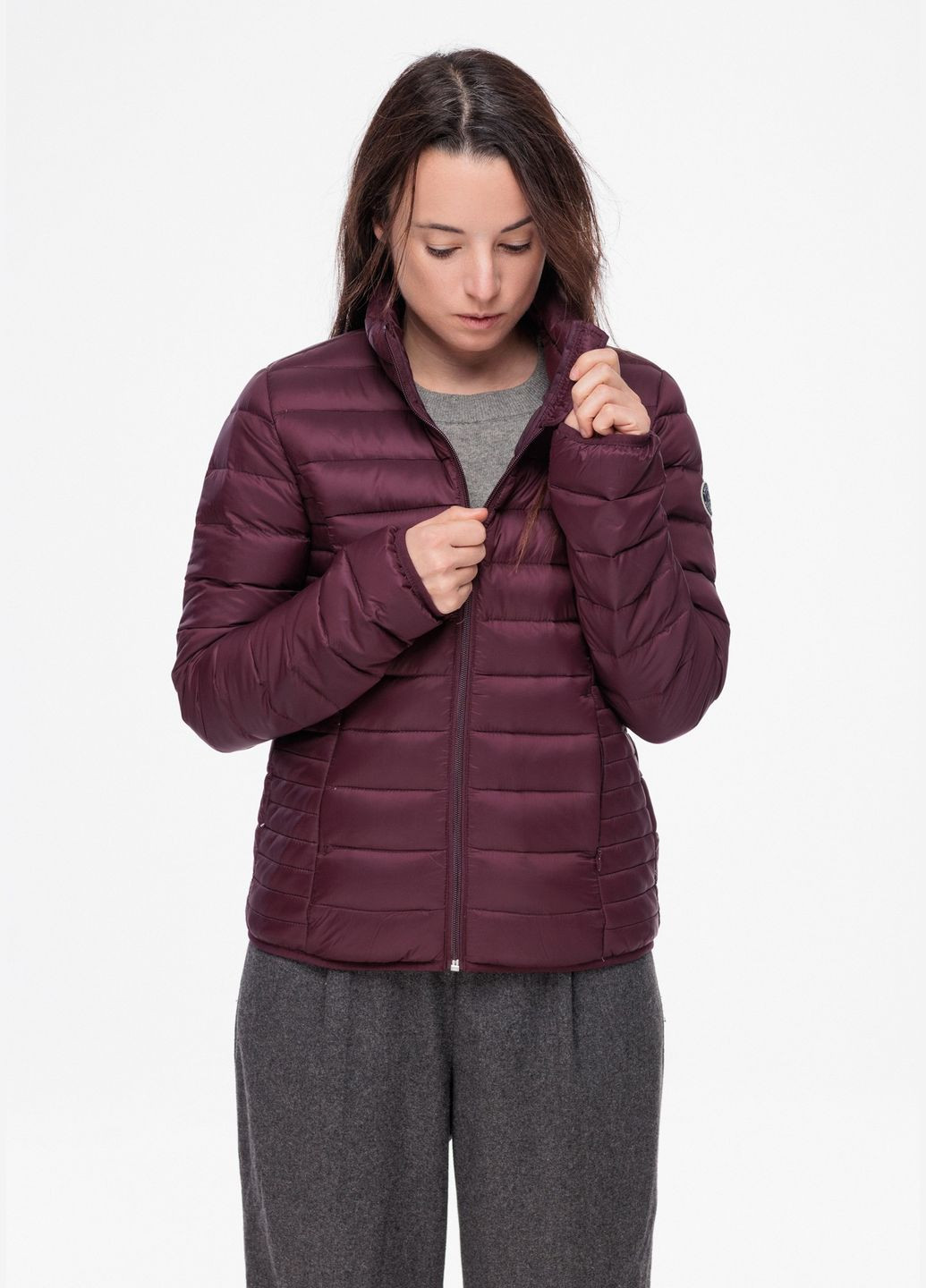 Бордова демісезонна куртка демісезонна - жіноча куртка af5464w Abercrombie & Fitch