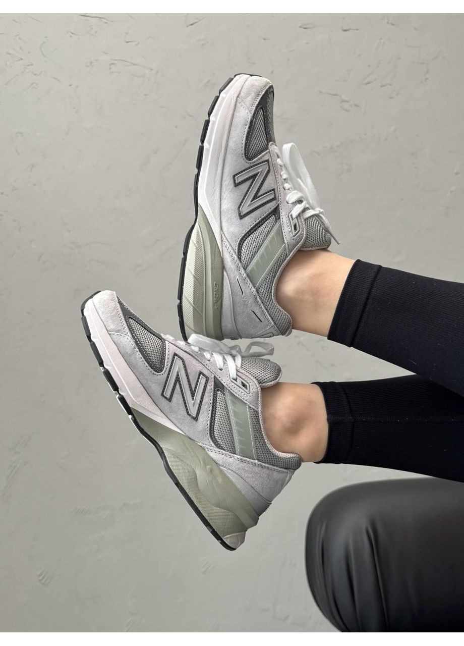 КРОССОВКИ ЖЕНСКИЕ NEW BALANCE 990 V5 GREY НЬЮ БЕЛАНС 990 V5 No Brand серые демисезоны (367176555)