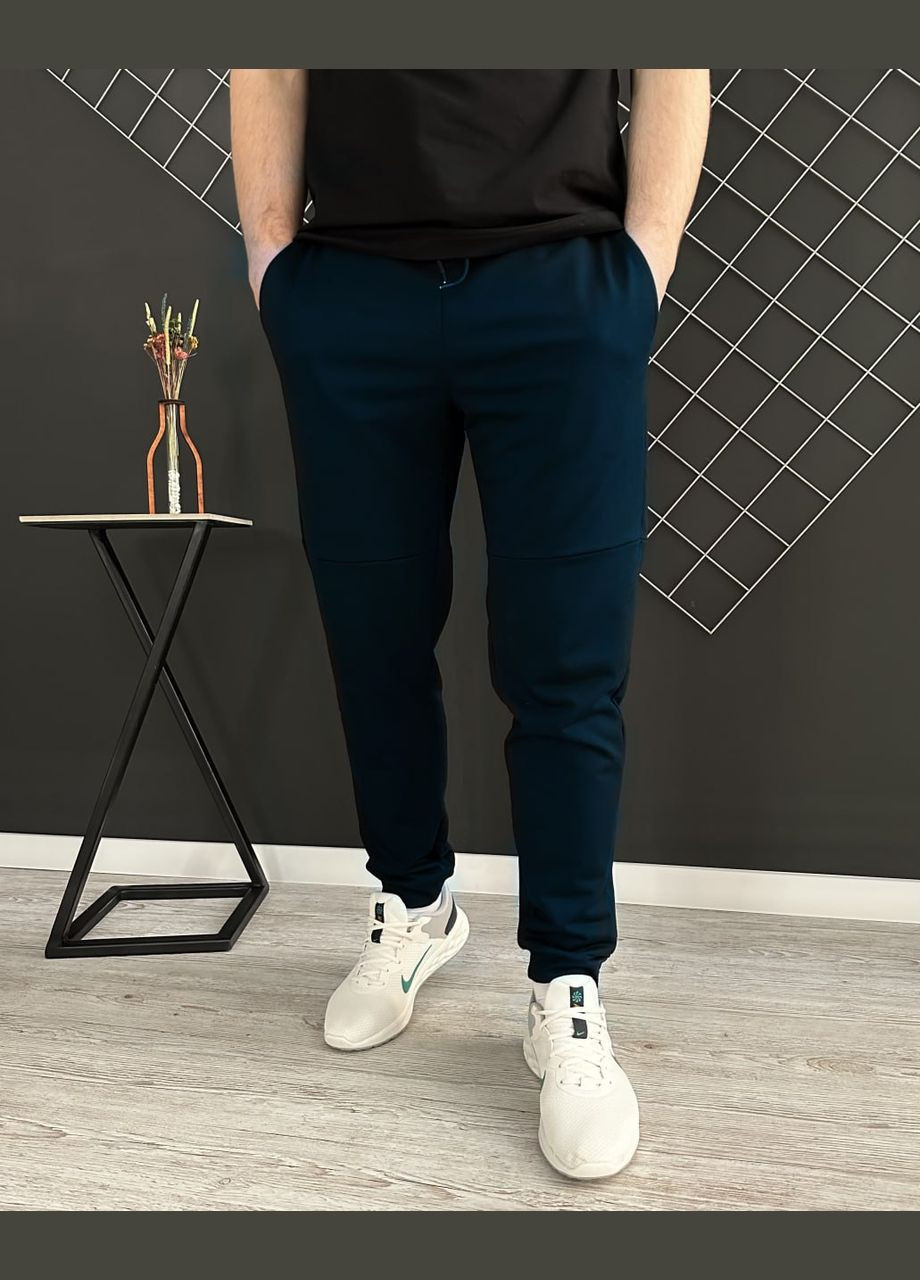 Темно-синие спортивные, повседневный демисезонные брюки Vakko