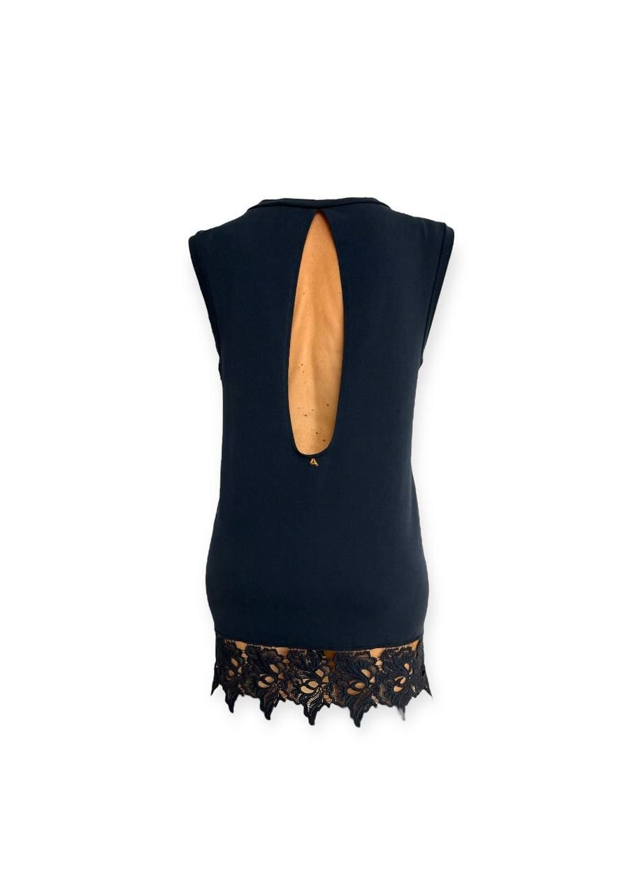 Темно-синее повседневный платье темно-синий Cycle однотонное