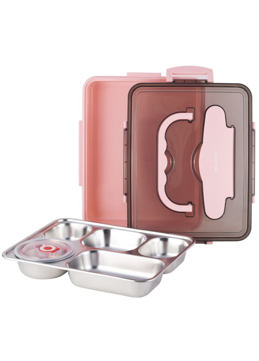 Ланч-бокс пищевой KM-2144RZ 1000 мл розовый Kamille (361399015)