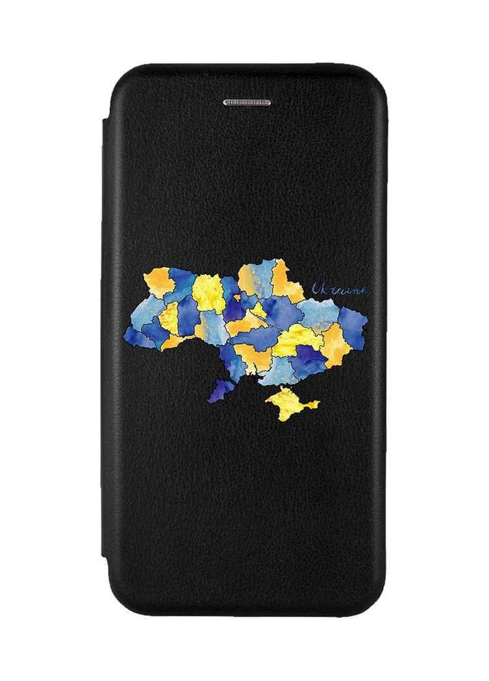 Чохол-книжка чорний з малюнком на Samsung Galaxy M34 5G Карта України (принт 261) Creative (355397801)