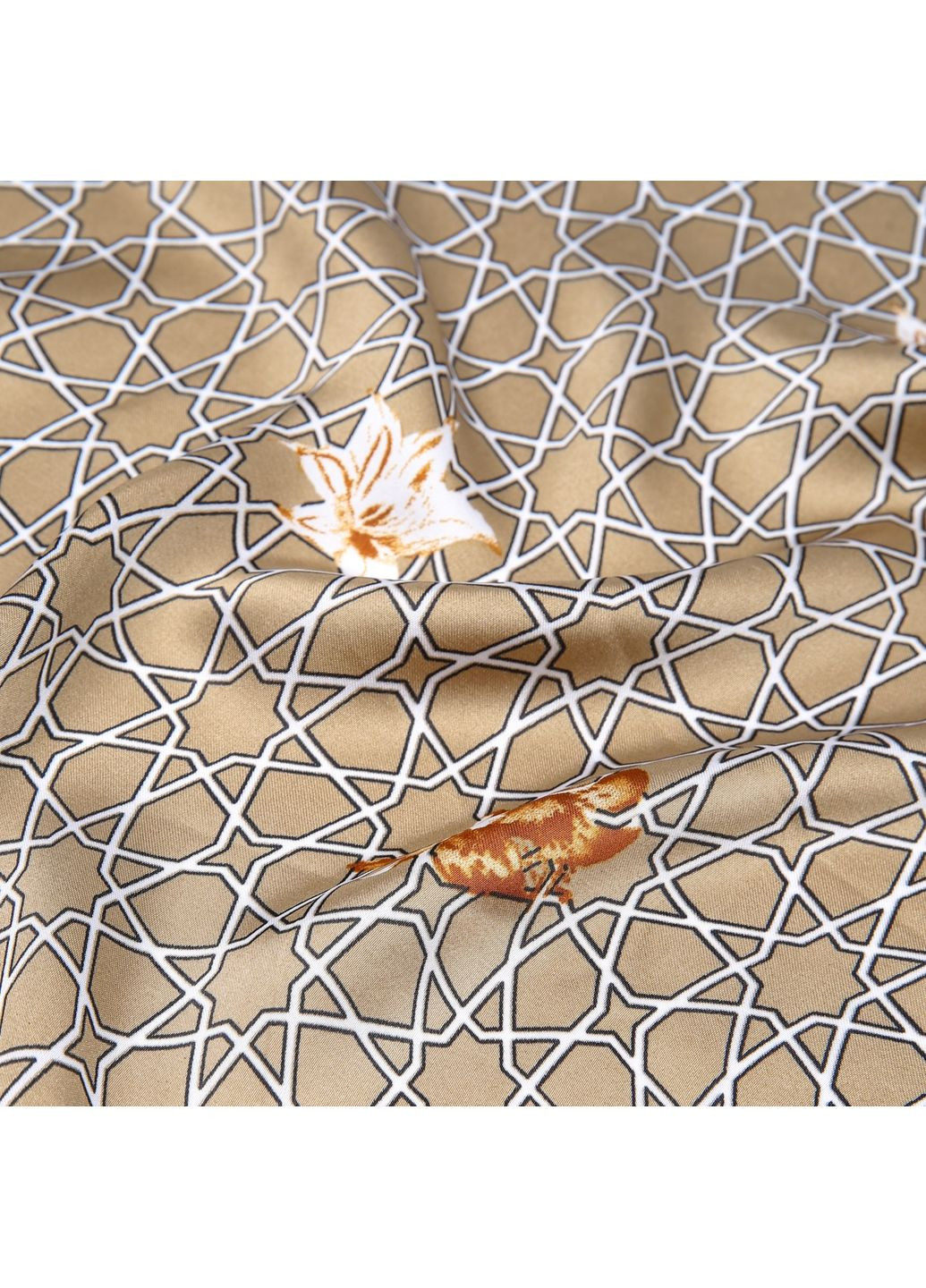 Платок женский с принтом атлас разноцветный ДЖУСАНО LuckyLOOK 747-661 (324646371)