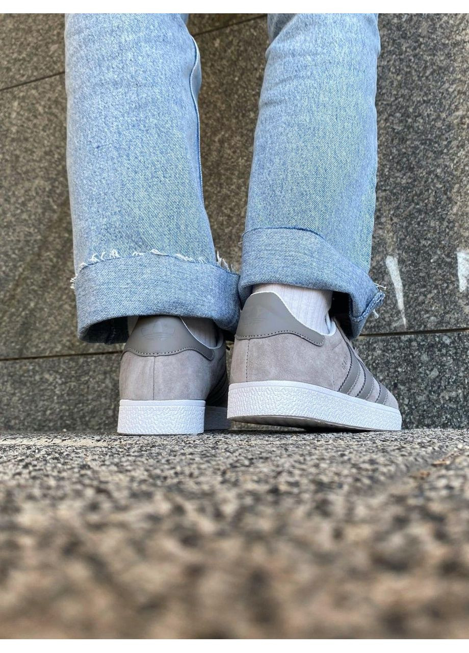 КРОСІВКИ ЖІНОЧІ ADIDAS GAZELLE GREY 2 АДІДАС ГАЗЕЛЬ No Brand сірі демісезони (368647028)