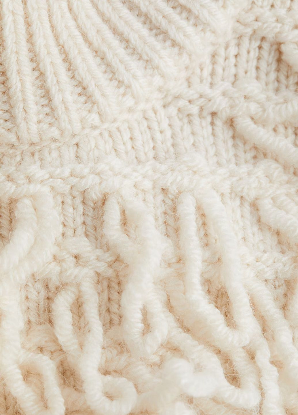 Светло-бежевый демисезонный свитер H&M