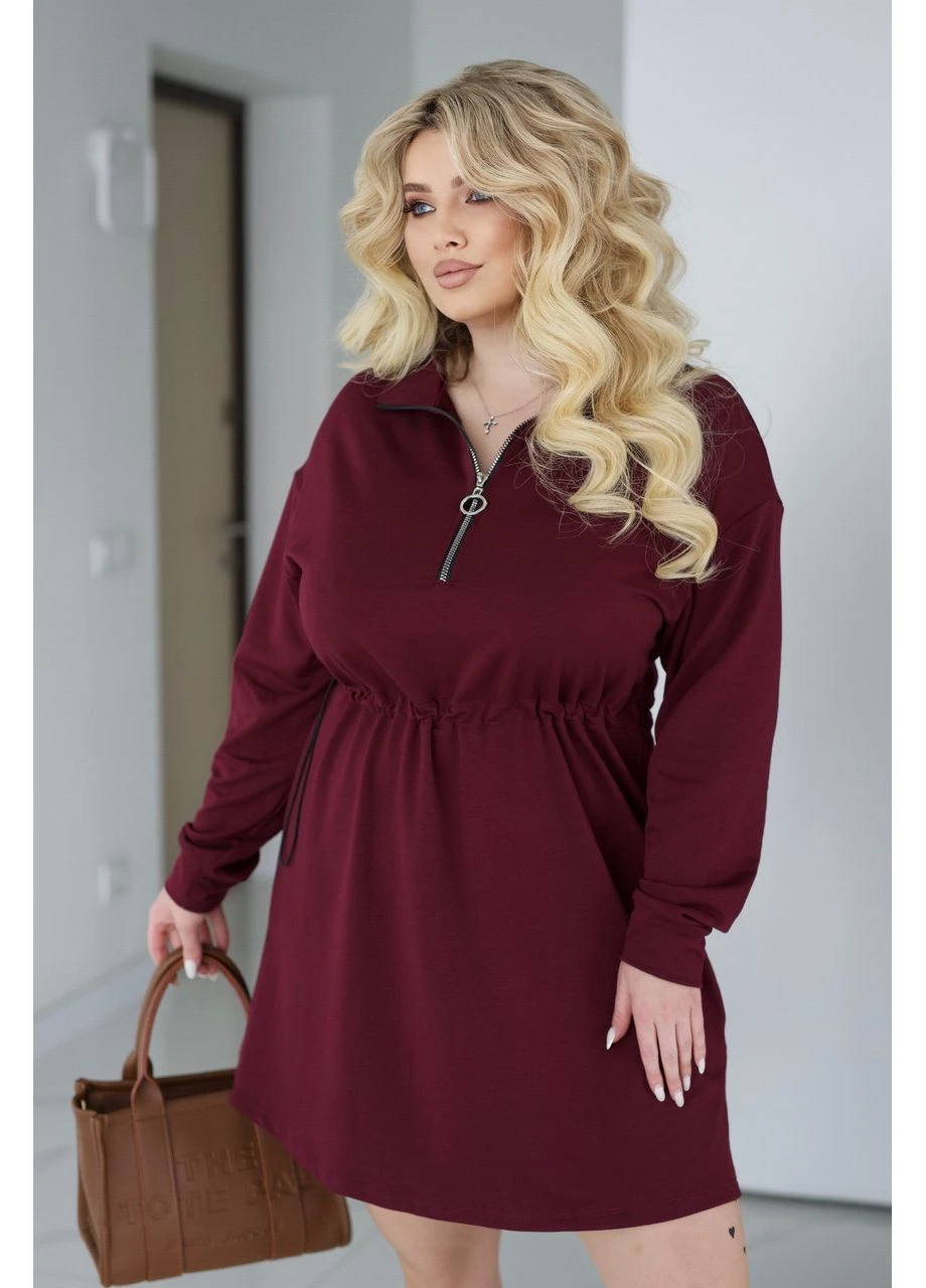 Темно-фиолетовое кэжуал платье Fashion Girl