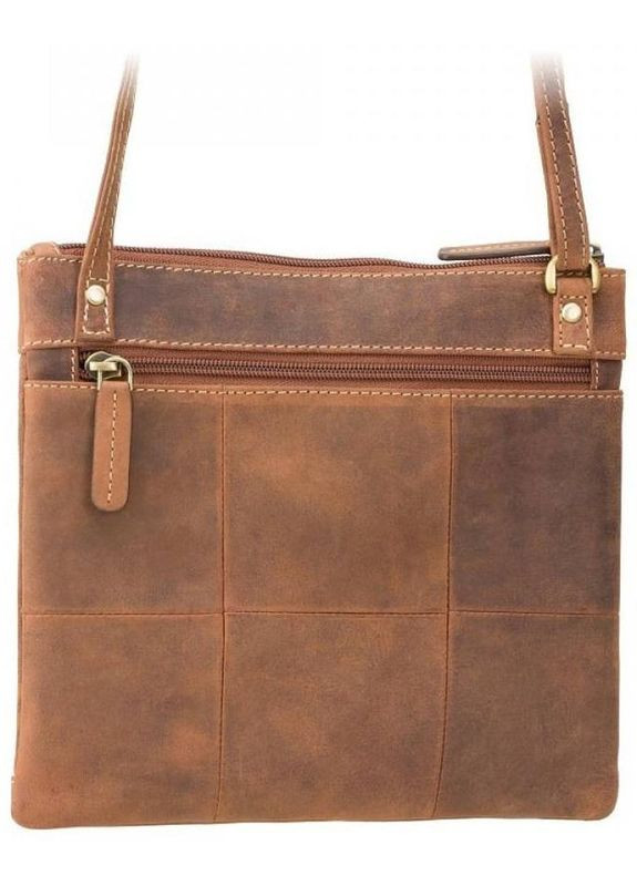 Сумка планшет через плече для телефону та документів жіноча з натуральної шкіри маленька Коричневий 37262 Visconti (353689892)