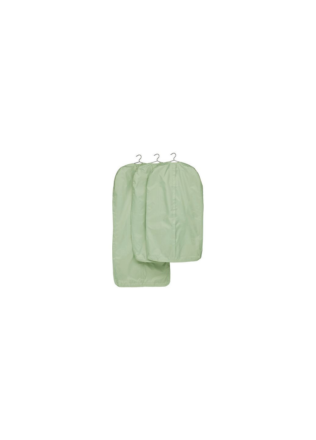 Чохол для одягу 3 штуки світлозелений IKEA (272150041)