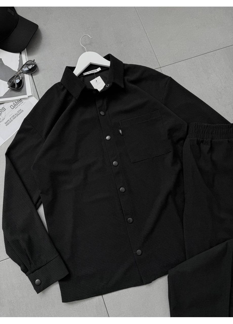 Чорний демісезонний 😎 чоловічий костюм – стиль, що говорить за себе — заміри в описі GD/GL Модний простір