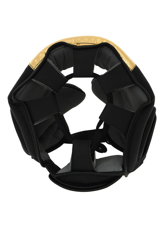 Шлем боксерский в мексиканском стиле Flex Fistrage VL-9733 Черно-золотой (37508235) FDSO (296687131)