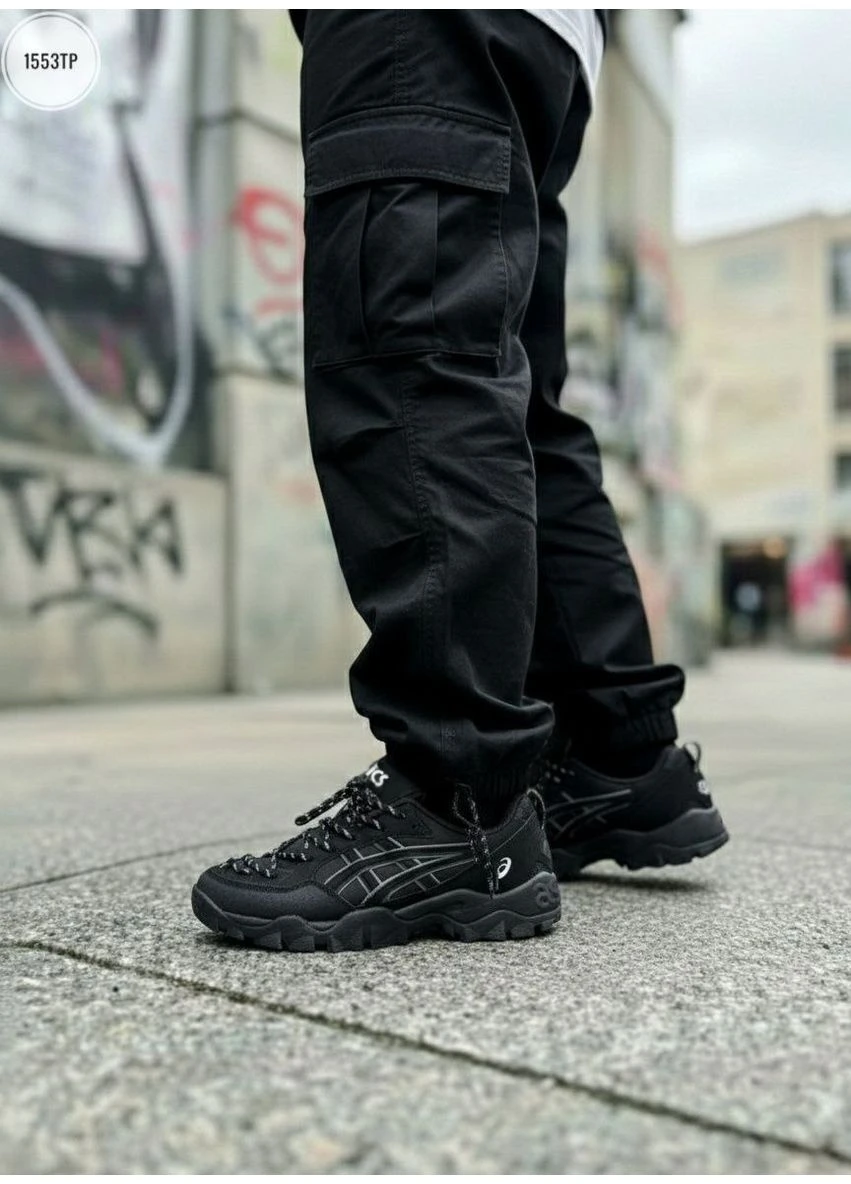 КРОССОВКИ ЖЕНСКИЕ ASICS GEL-PICKAX BLACK АСИКС ГЕЛЬ ЧЕРНЫЕ No Brand чёрные демисезоны (392022145)