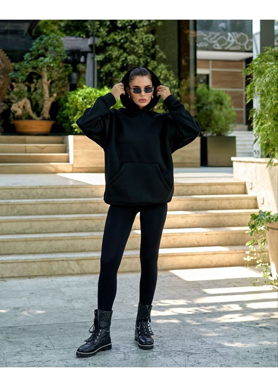 Кофта батник POFIGIZM,тринитка,с капюшоном,надпись из стразов Україна (361253643)