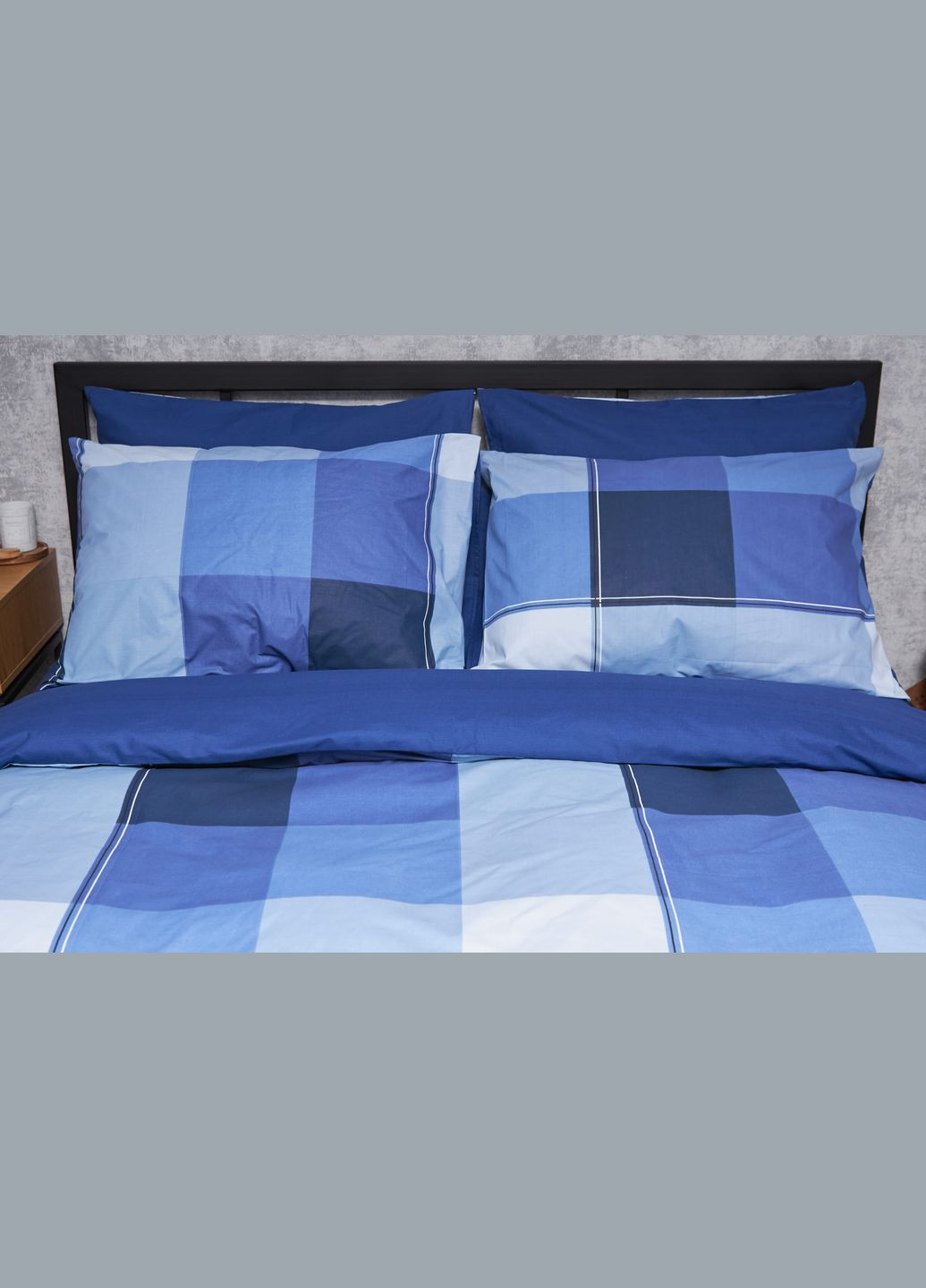 Комплект постельного белья Бязь Gold Люкс «» полуторный 143х210 наволочки 4х70х70 (MS-820004884) Moon&Star finland blue (293148240)