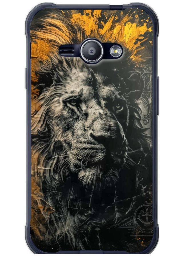 2D пластиковий чохол 'Лев у золотих фарбах' для Endorphone Samsung Galaxy J1 Ace J110H (297660144)