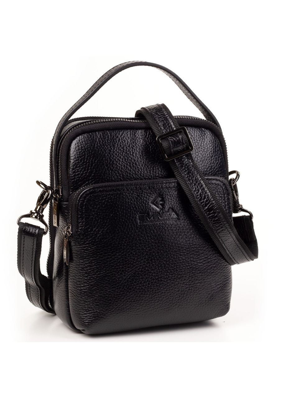 Чоловіча шкіряна сумка барсетка 6190-37-1 чорна Eminsa (272155083)