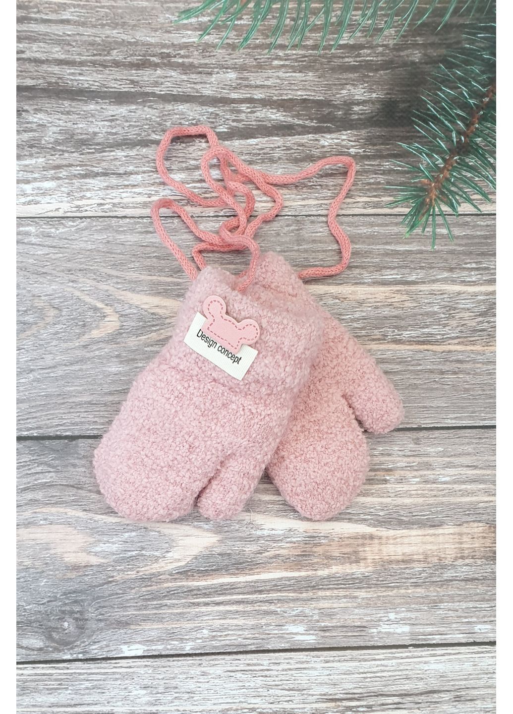 Двойные перчатки для мальчиков и девочек 0-2 года No Brand (360534144)