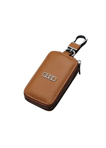Брелок Ауди коричневый Audi сумка для ключей от машины чехол для ключей креативный модный защитный чехол для ключей от машины Shantou (293153299)